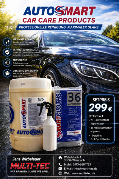 PROFI-SET Lackschutz 25L Rapid Glaze + 36 Mikrofasertücher